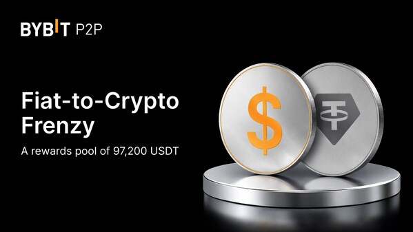 Bybit推出新用戶Fiat-to-Crypto Frenzy活動，獎池高達97200 USDT