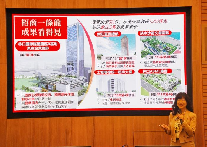 《圖說》經發局長盛筱蓉今日在市政會議中,以「2026開工大吉+馬力全開+百業齊發」為題提出專案報告。〈經發局提供〉