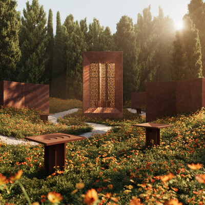 Kohler 呈獻 The Flamingo Estate Bathhouse 的渲染圖