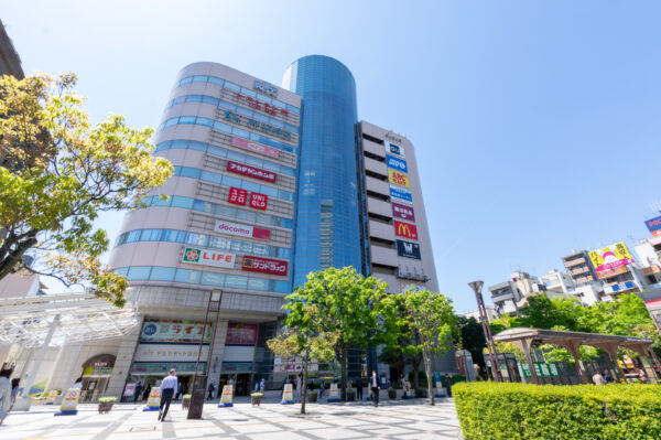 下町區域－錦系町北口附近商場　該區商店林立且生活機能充實